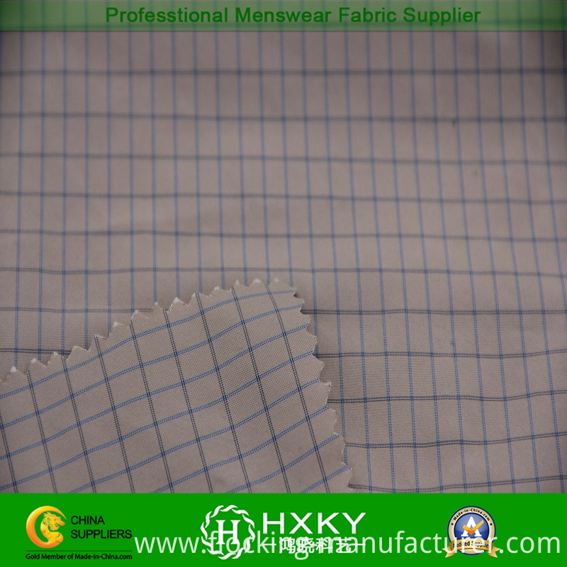 Plaid Polyester Fabric with Yarn Dyed for Garment